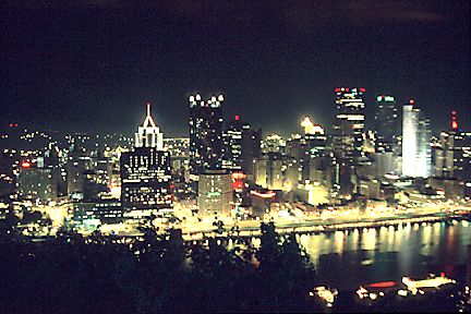 Pittsburgh skyline at night